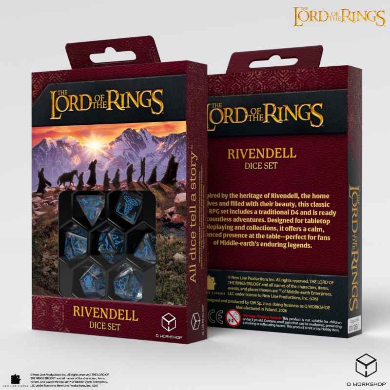 The Lord of the Rings: Rivendell Dice Set - Water