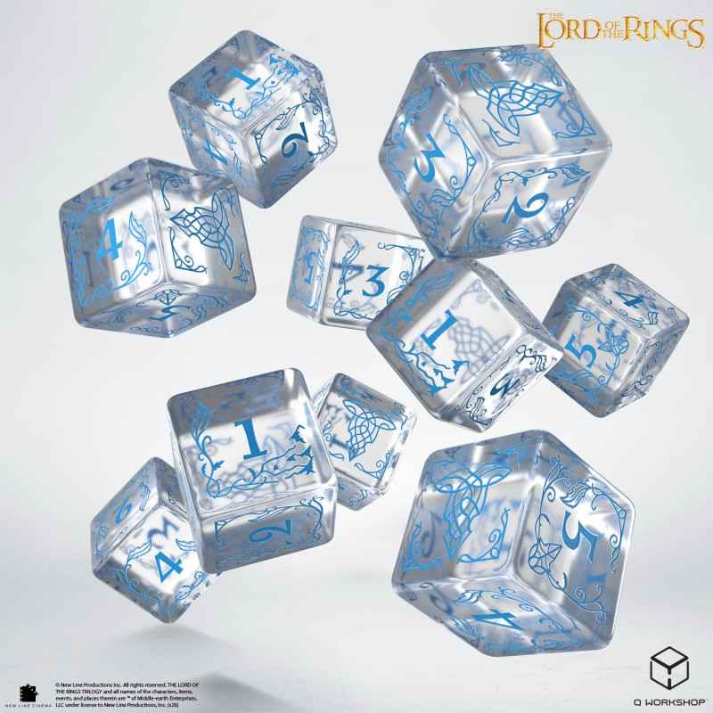 The Lord of the Rings: Rivendell 10xD6 Dice Set - Water