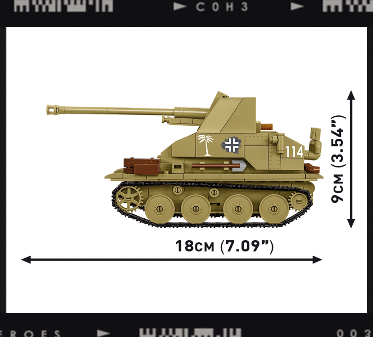 Cobi 3050 - Company of Heroes 3 - Marder III Sd.Kfz.139