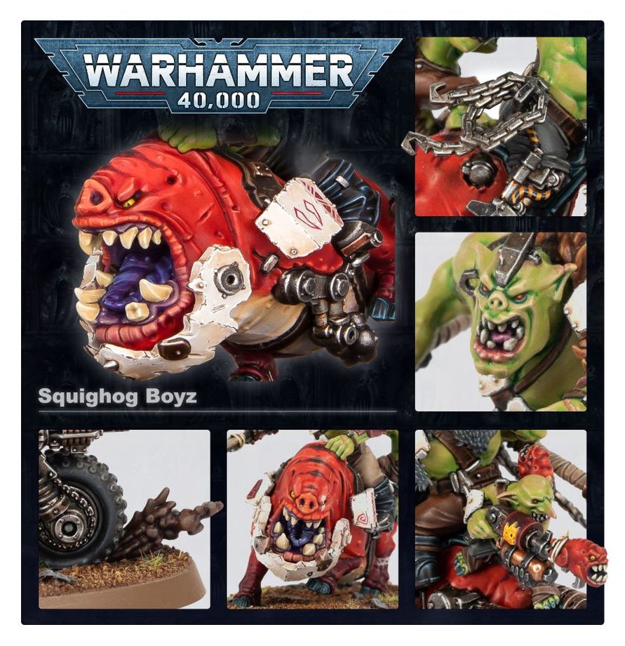 Warhammer 40.000 - Orks - Squighog Boyz (50-54)