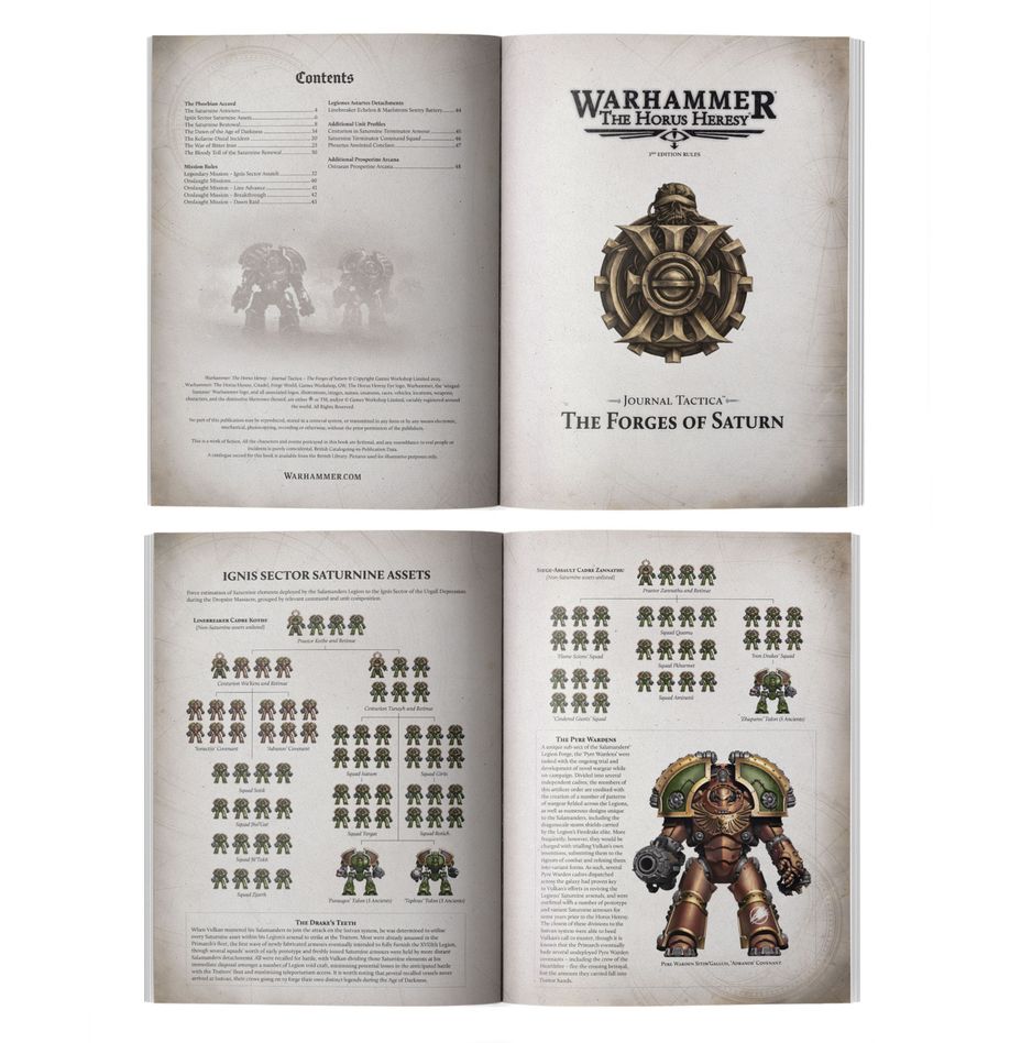 Warhammer: The Horus Heresy - Journal Tactica: The Forges of Saturn (31-145)