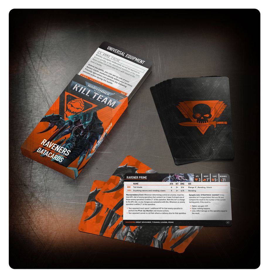 Warhammer 40.000 - Kill Team - Raveners – Datacards (EN) (102-62)