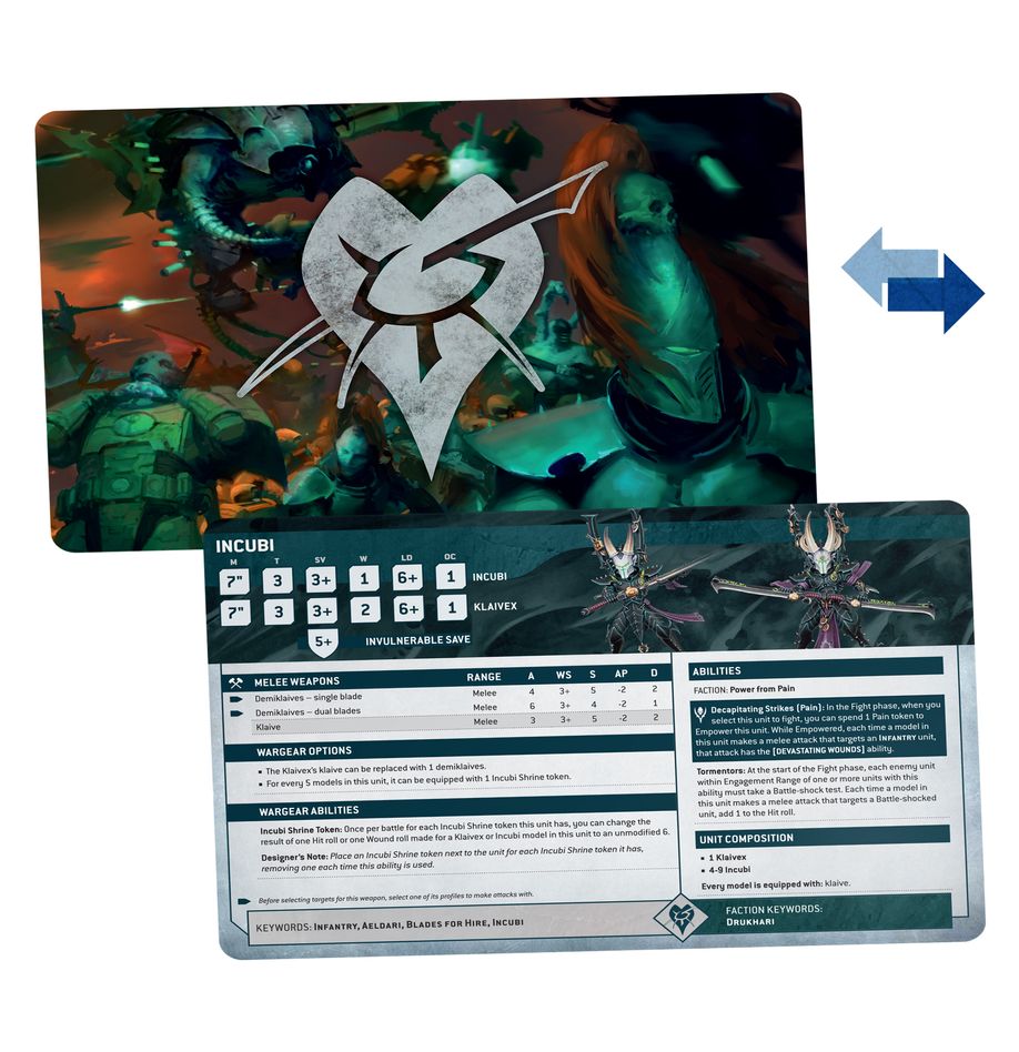Warhammer: 40.000 - Drukhari - Datasheet Cards: Drukhari (EN) (45-02)