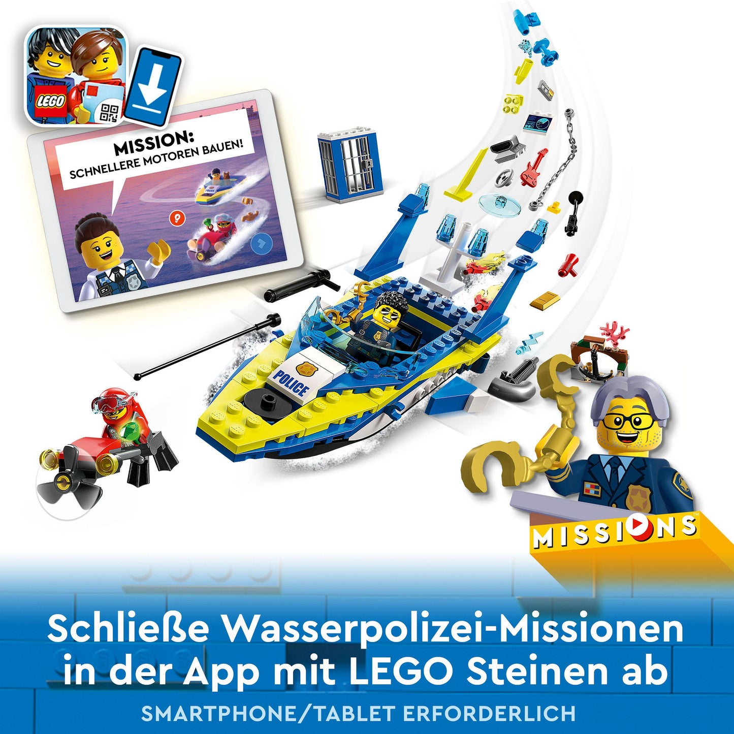 LEGO® City 60355 Detektivmissionen der Wasserpolizei