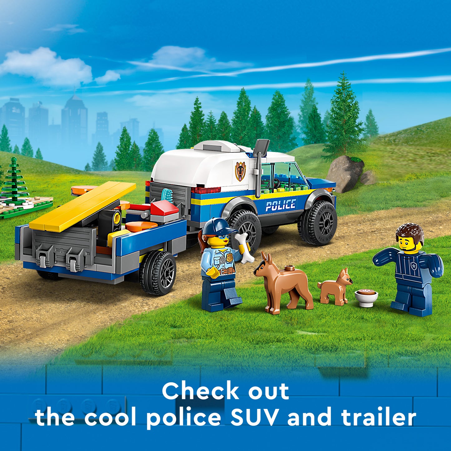 LEGO® City 60369 Mobiles Polizeihunde-Training