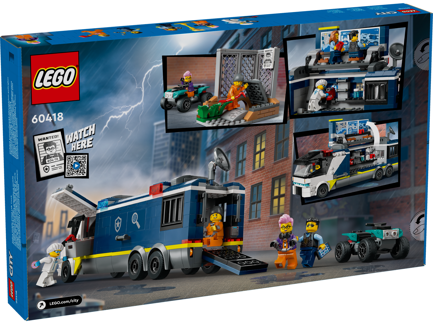 LEGO® City 60418 Polizeitruck mit Labor