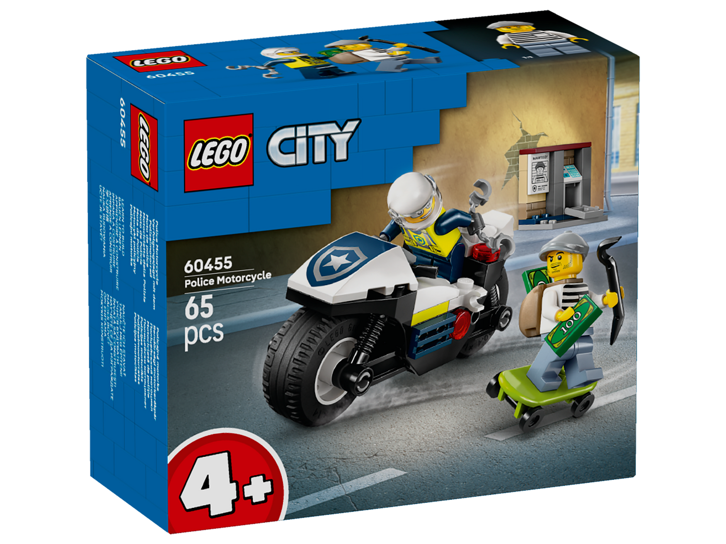 LEGO® City 60455 Verfolgungsjagd mit dem Polizeimotorrad