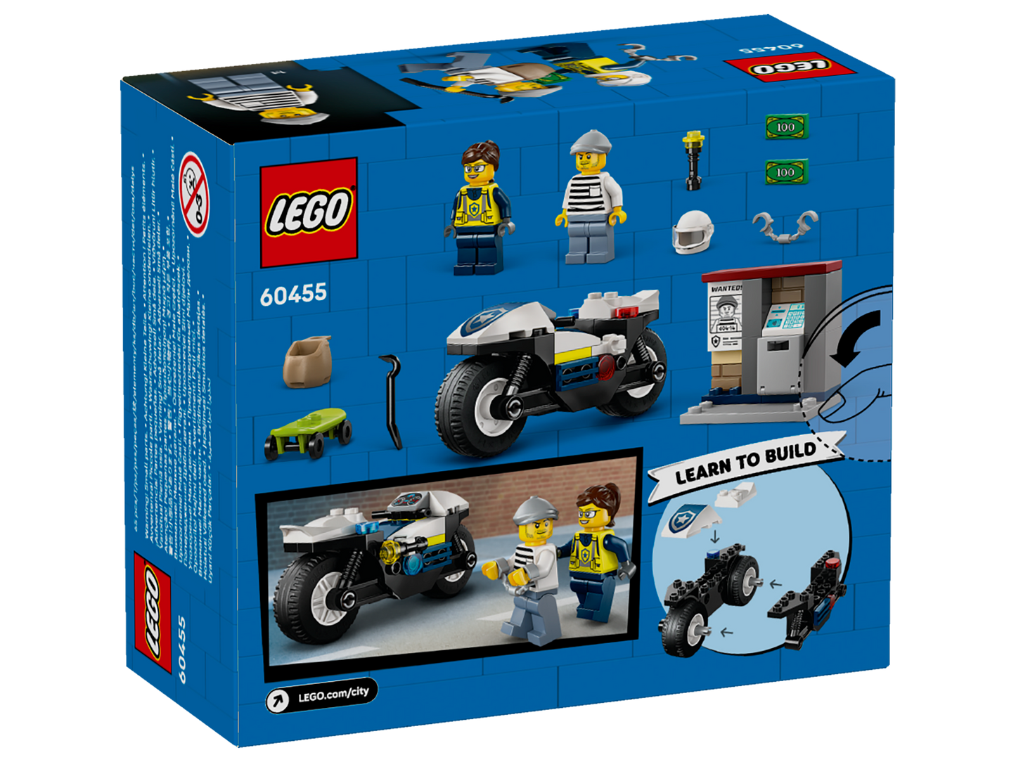 LEGO® City 60455 Verfolgungsjagd mit dem Polizeimotorrad