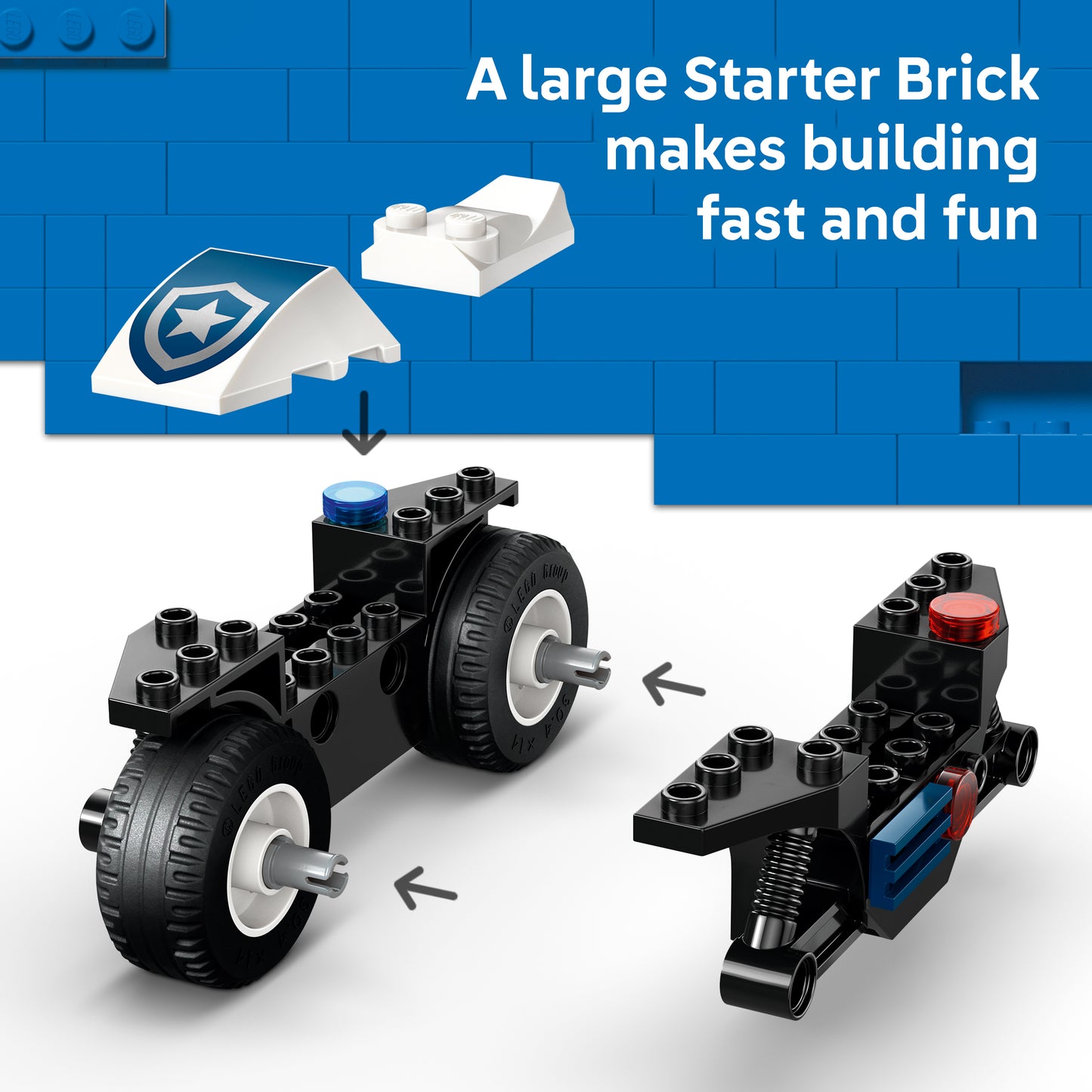 LEGO® City 60455 Verfolgungsjagd mit dem Polizeimotorrad