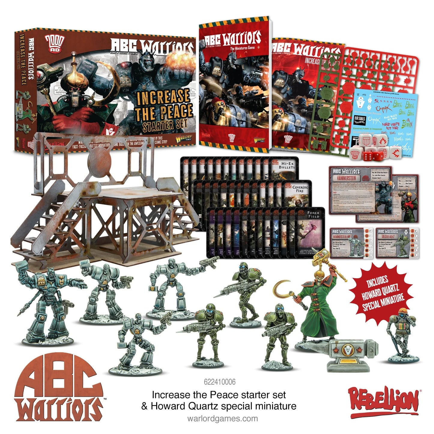 ABC Warriors: Increase the Peace Starter Game & Howard Quartz 'Mr Ten per cent' Special Miniature - 622410001