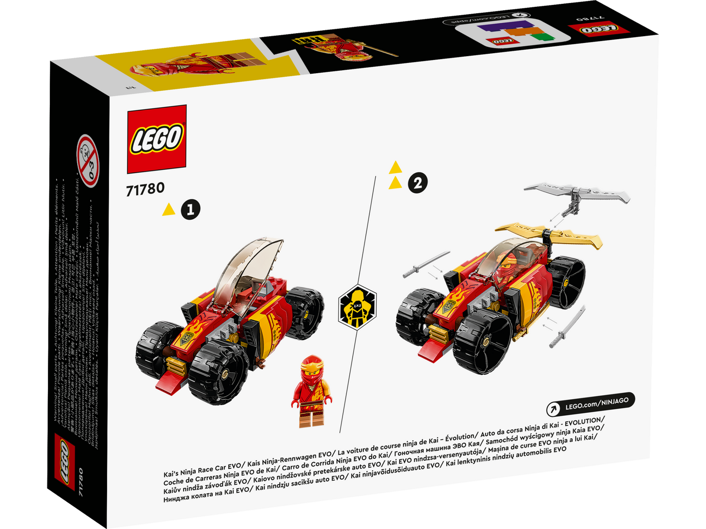 LEGO® Ninjago 71780 Kais Ninja-Rennwagen EVO