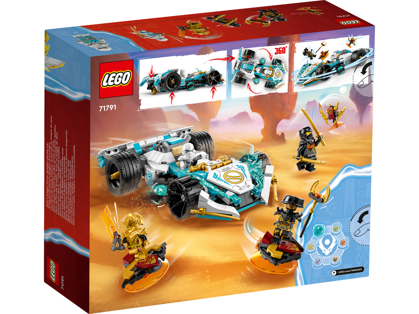 LEGO® Ninjago 71791 Zanes Drachenpower-Spinjitzu-Rennwagen