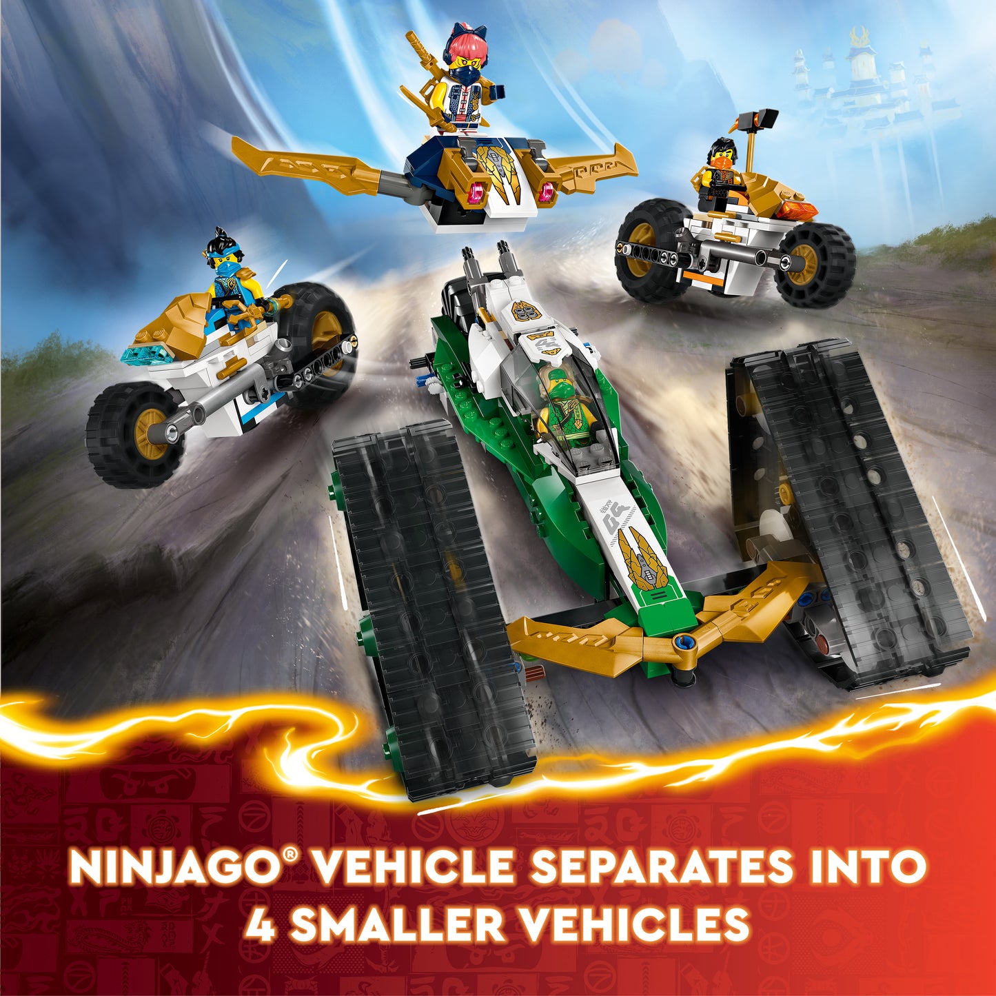 LEGO® Ninjago 71820 Kombi-Raupe des Ninja-Teams