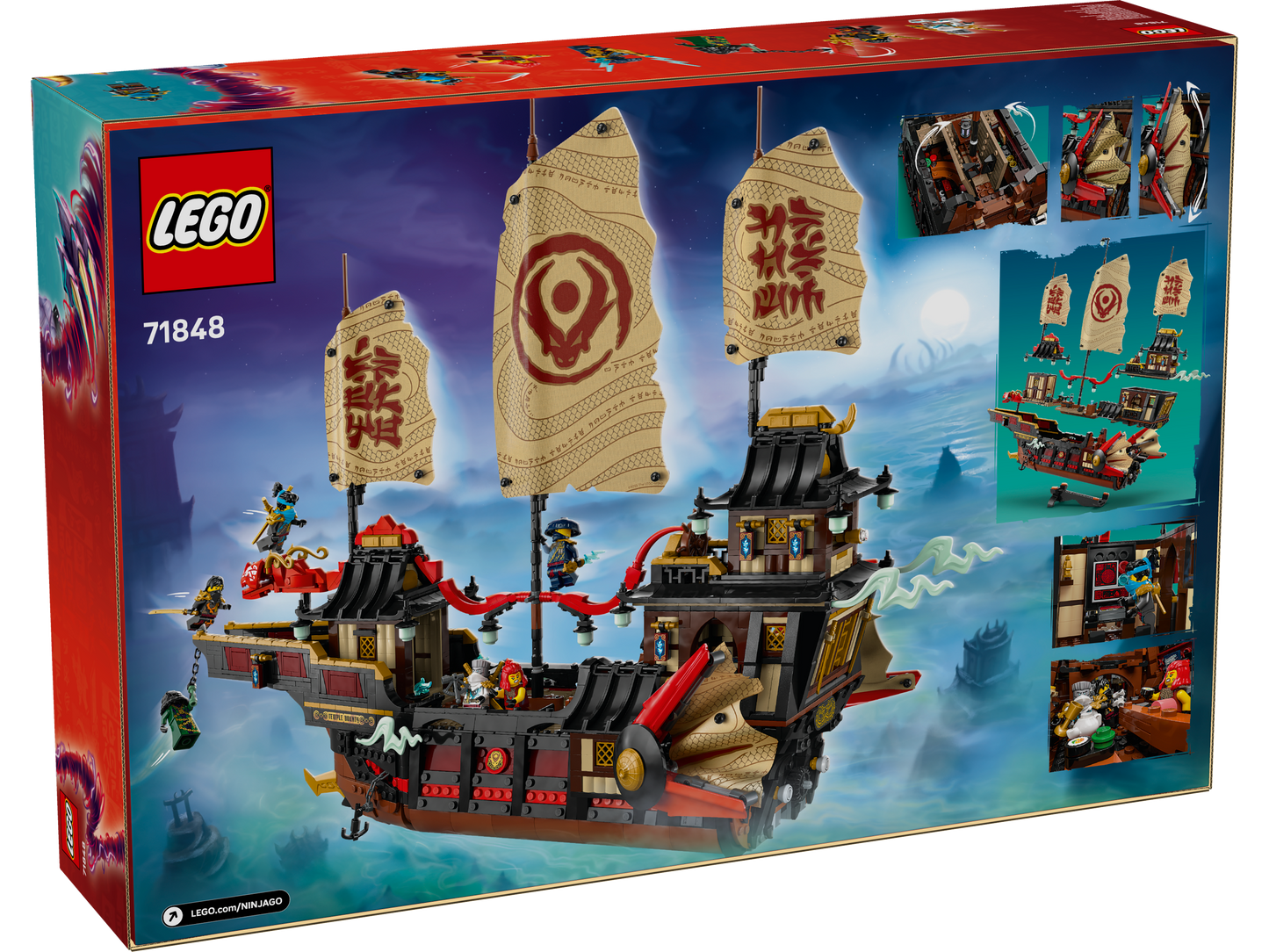 LEGO® Ninjago 71848 Der Tempel-Flugsegler
