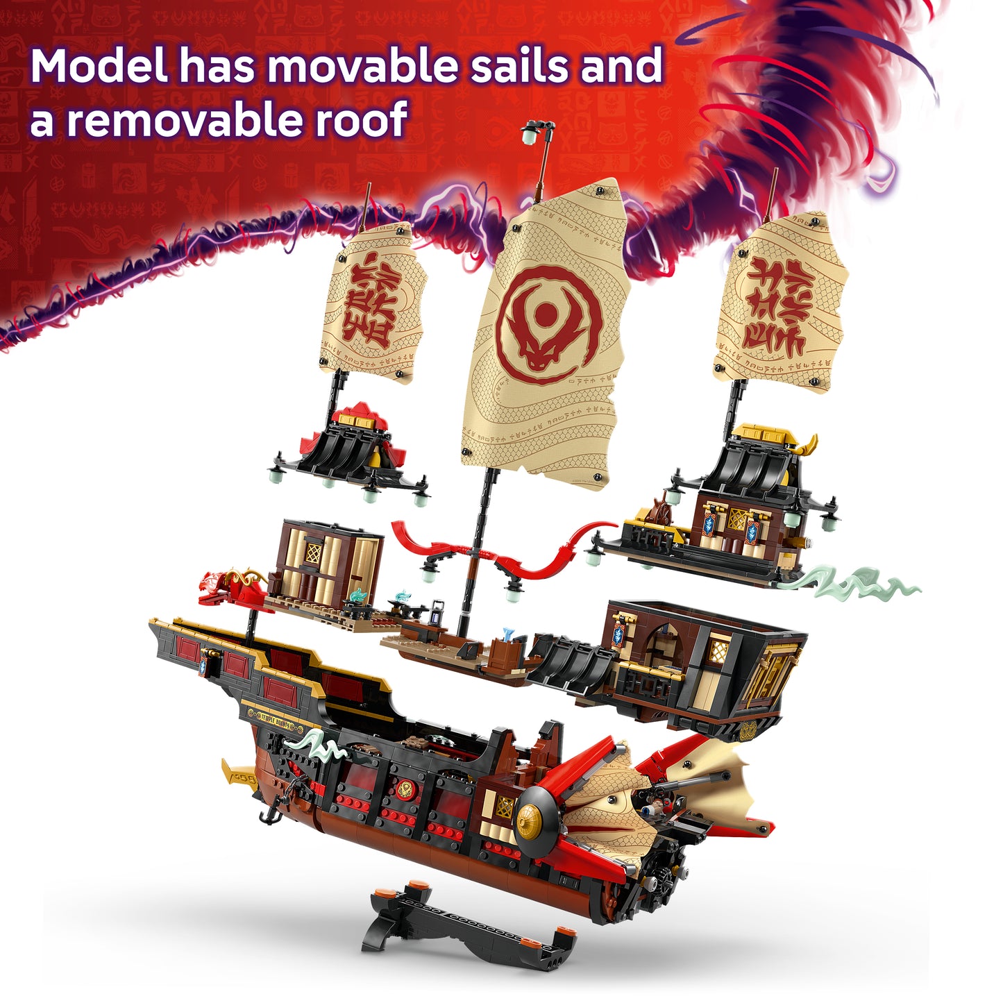 LEGO® Ninjago 71848 Der Tempel-Flugsegler