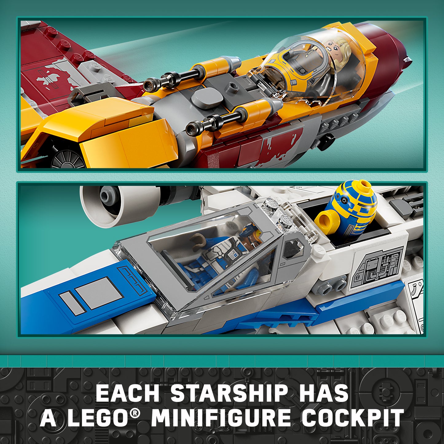 LEGO® Star Wars 75364 New Republic E-Wing™ vs. Shin Hatis Starfighter™