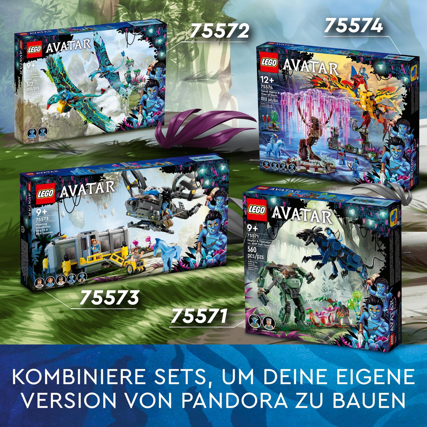 LEGO® Avatar 75572 Jakes und Neytiris erster Flug auf einem Banshee