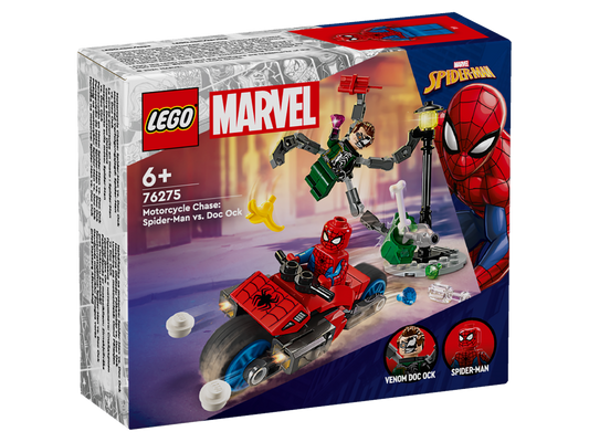 LEGO® Super Heroes 76275 Motorrad-Verfolgungsjagd: Spider-Man vs. Doc Ock