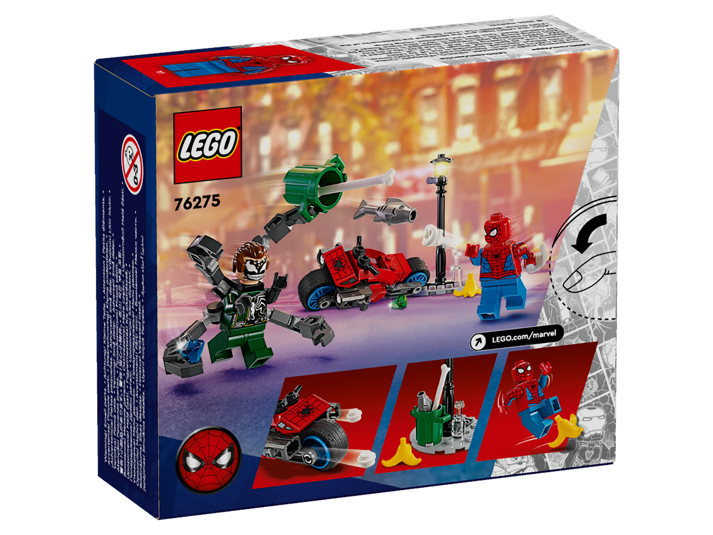 LEGO® Super Heroes 76275 Motorrad-Verfolgungsjagd: Spider-Man vs. Doc Ock