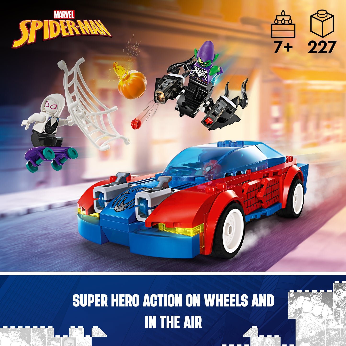 LEGO® Super Heroes 76279 Spider-Mans Rennauto & Venom Green Goblin