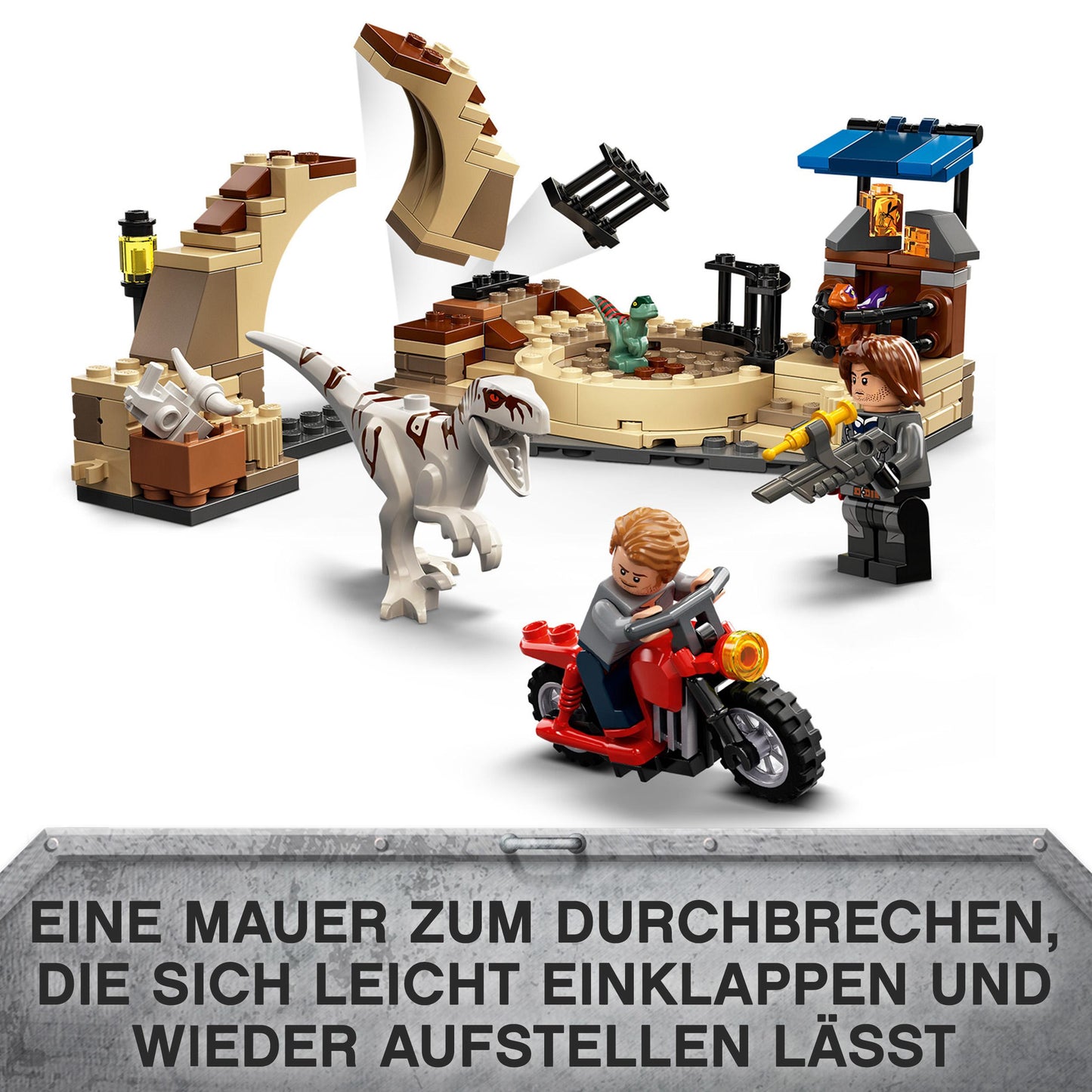 LEGO® Jurassic World 76945 Atrociraptor: Motorradverfolgungsjagd