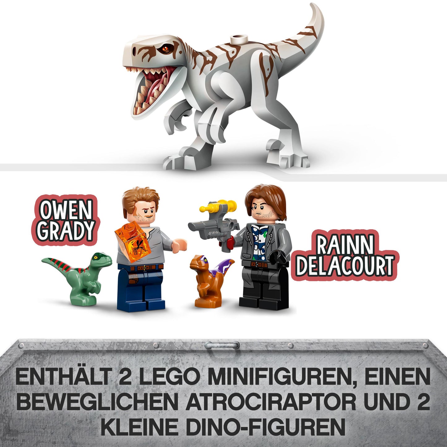 LEGO® Jurassic World 76945 Atrociraptor: Motorradverfolgungsjagd