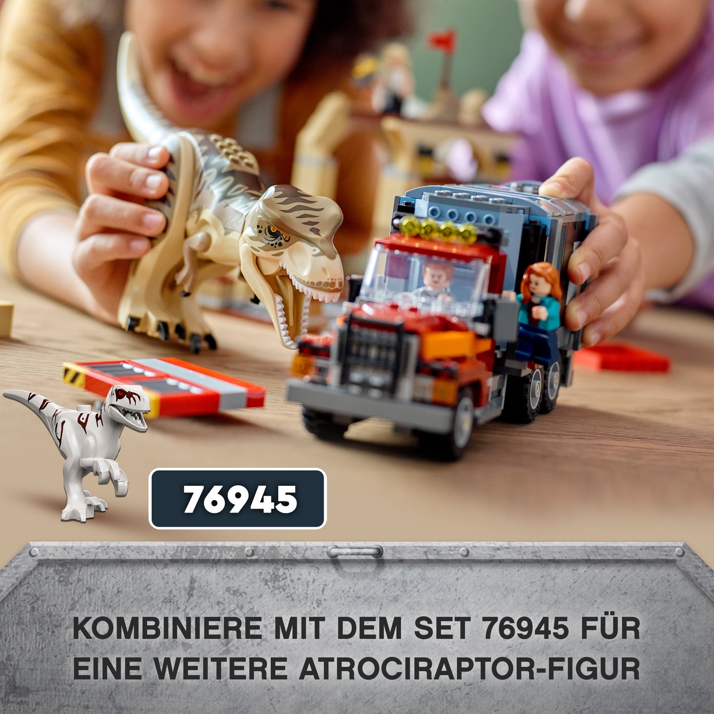 LEGO® Jurassic World 76948 T. Rex & Atrociraptor: Dinosaurier-Ausbruch