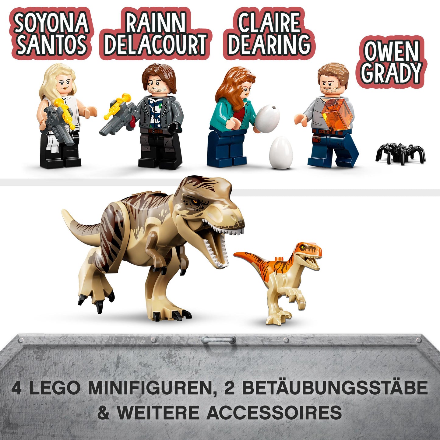 LEGO® Jurassic World 76948 T. Rex & Atrociraptor: Dinosaurier-Ausbruch