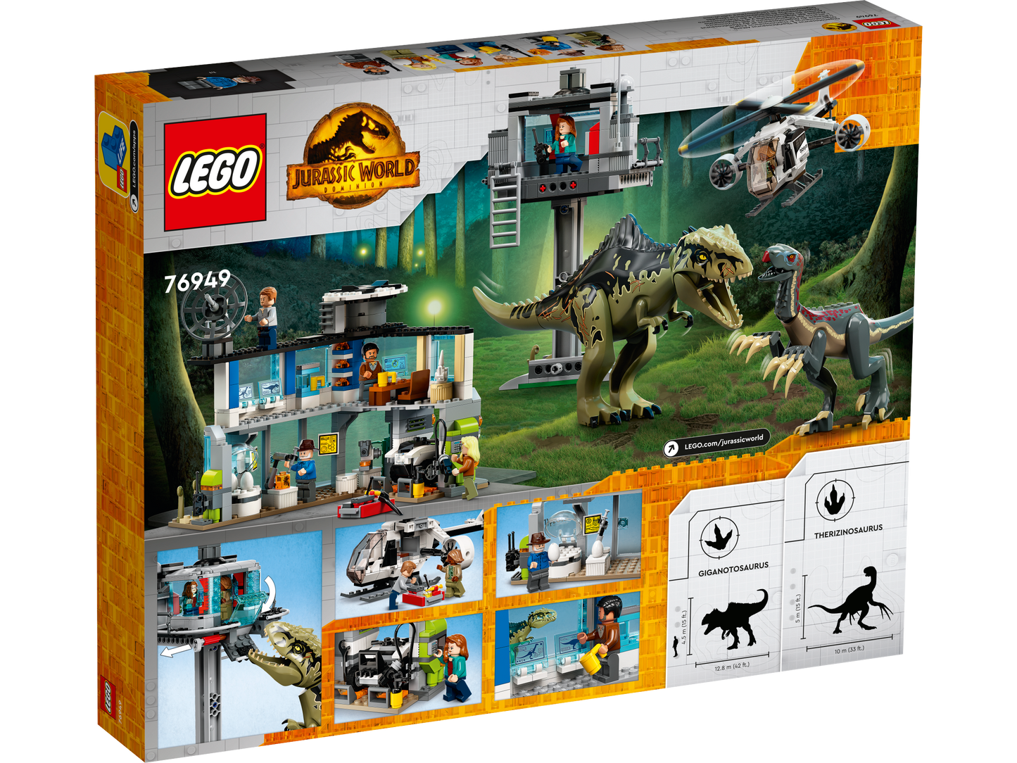 LEGO® Jurassic World 76949 Giganotosaurus & Therizinosaurus Angriff