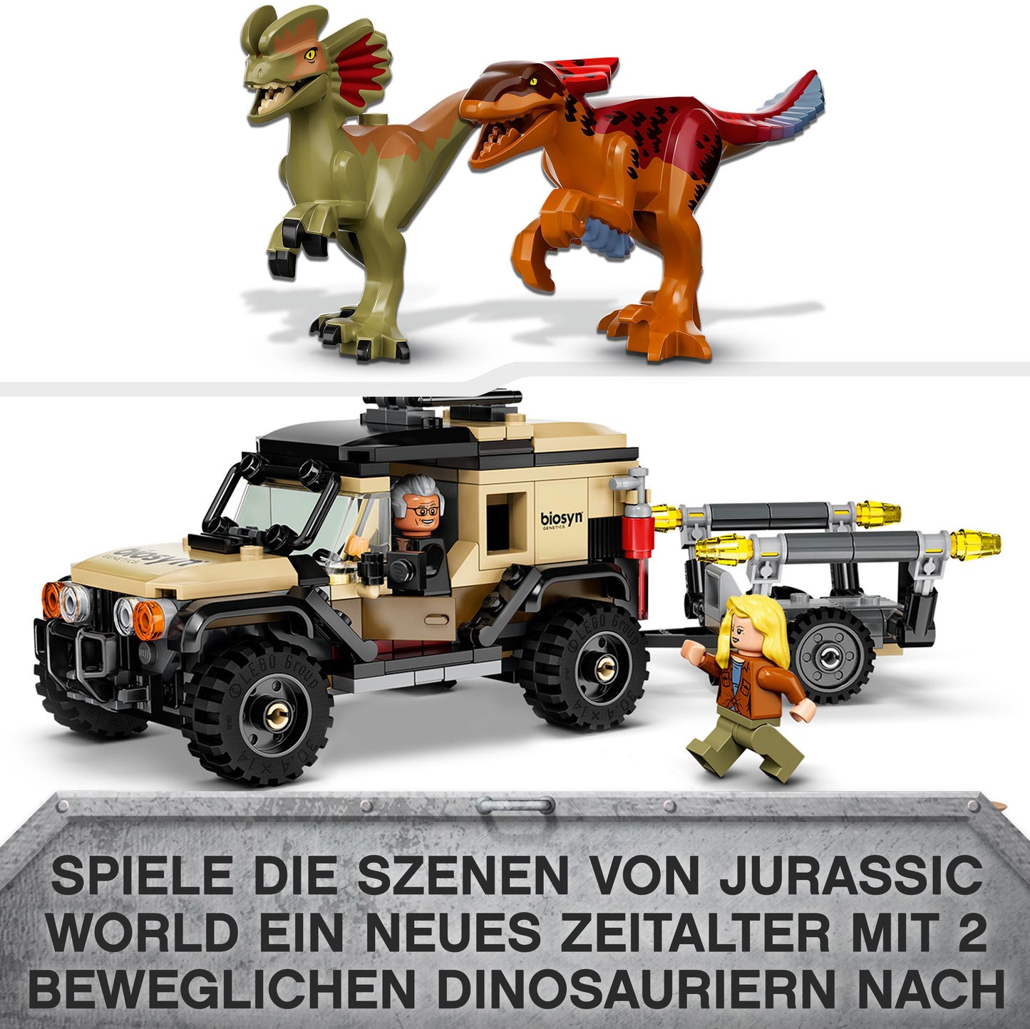 LEGO® Jurassic World 76951 Pyroraptor & Dilophosaurus Transport