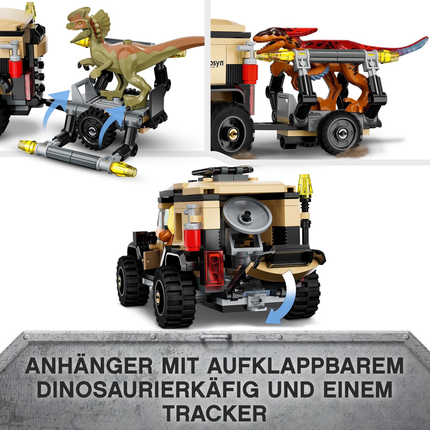 LEGO® Jurassic World 76951 Pyroraptor & Dilophosaurus Transport