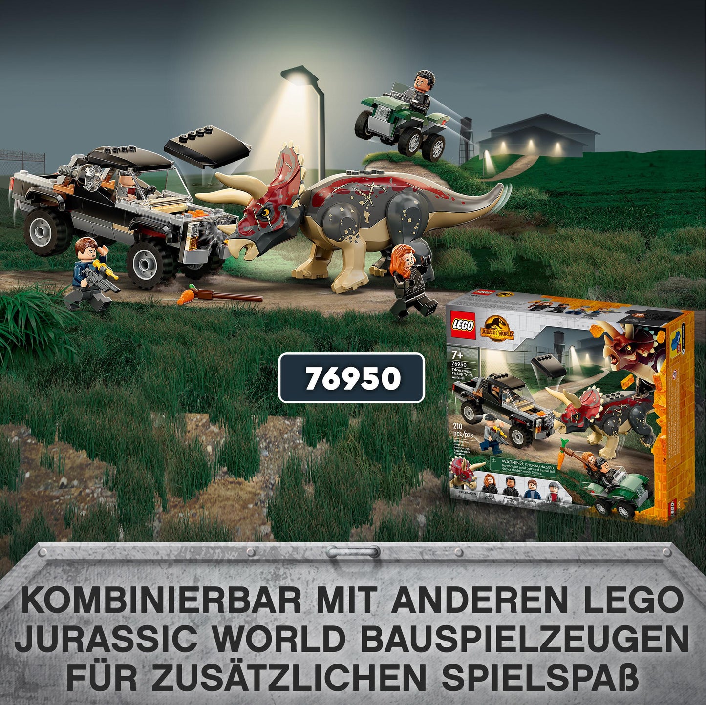 LEGO® Jurassic World 76951 Pyroraptor & Dilophosaurus Transport