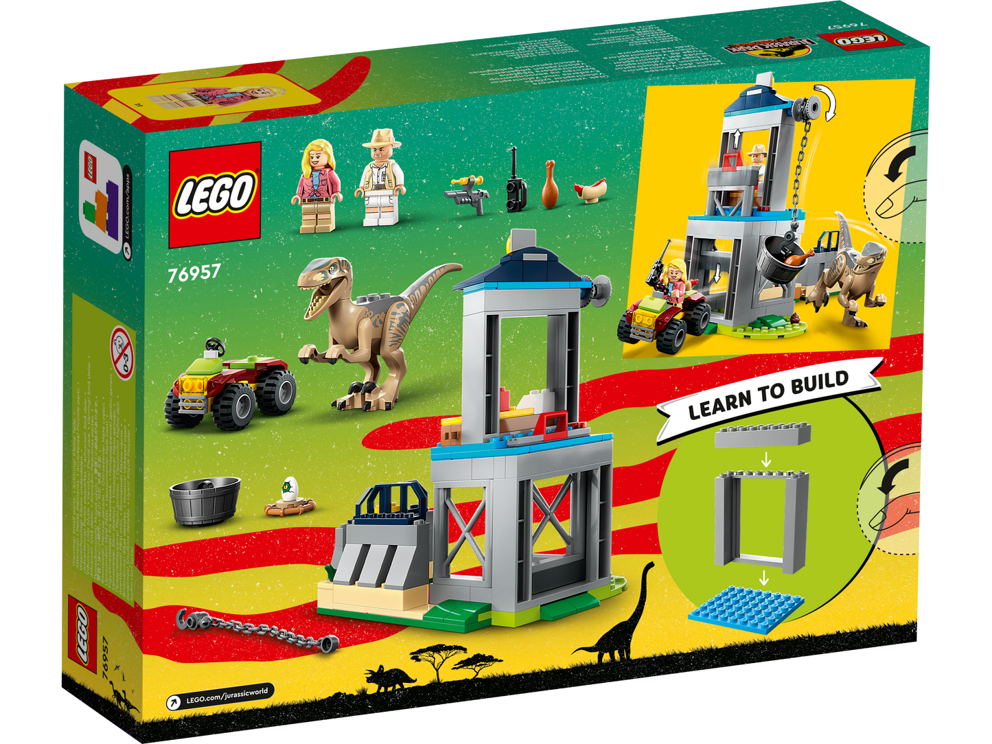 LEGO® Jurassic World 76957 Flucht des Velociraptors