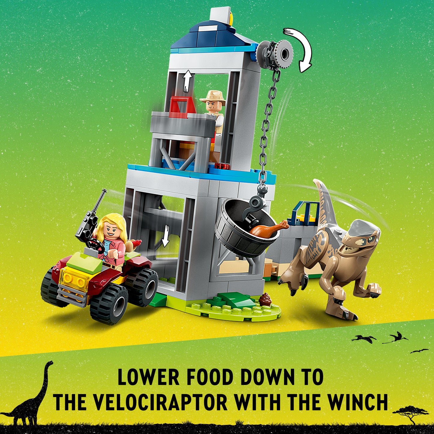 LEGO® Jurassic World 76957 Flucht des Velociraptors