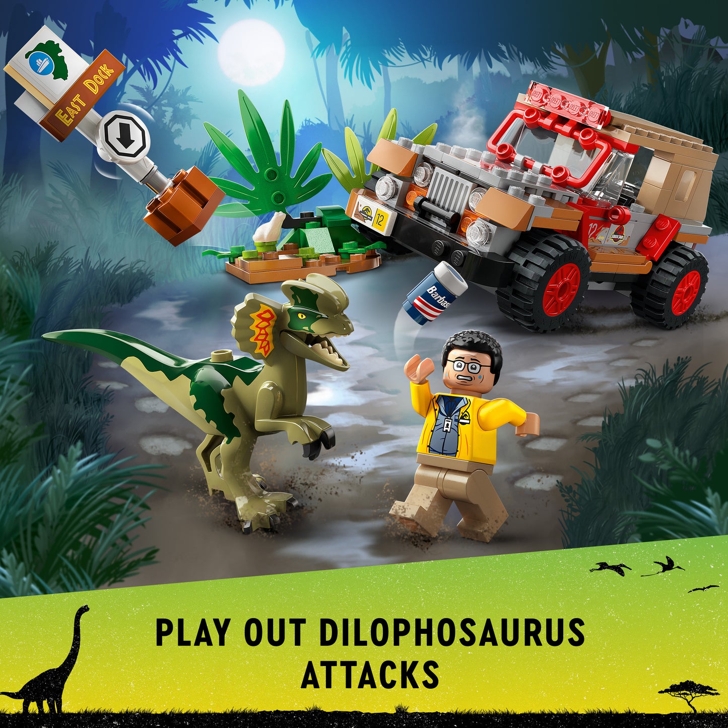 LEGO® Jurassic World 76958 Hinterhalt des Dilophosaurus
