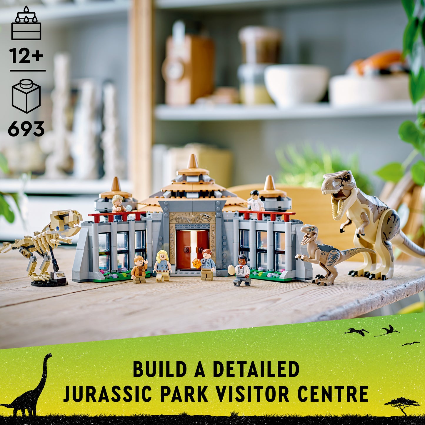 LEGO® Jurassic World 76961 Angriff des T. rex und des Raptors aufs Besucherzentrum