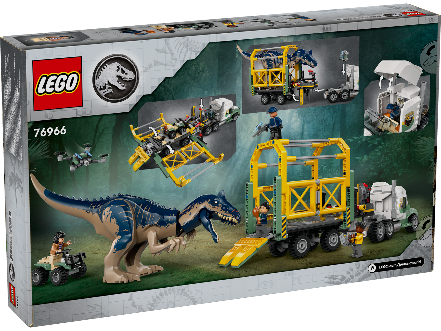 LEGO® Jurassic World 76966 Dinosaurier-Missionen: Allosaurus-Transporter