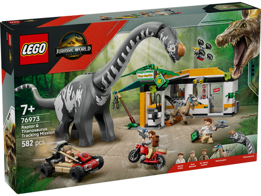 LEGO® Jurassic World 76973 Raptor & Titanosaurus: Große Fährtensuche