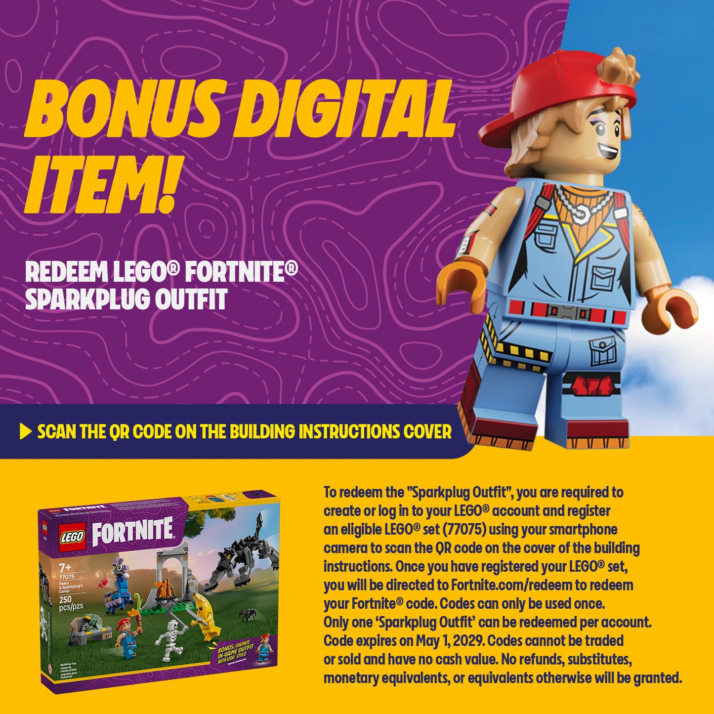 LEGO® Fortnite 77075 Das Lager von Schali und der Zündkerzenkünstlerin