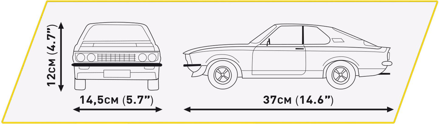 Cobi 24339 - Autos - Maßstab 1:12 - Opel Manta A 1970