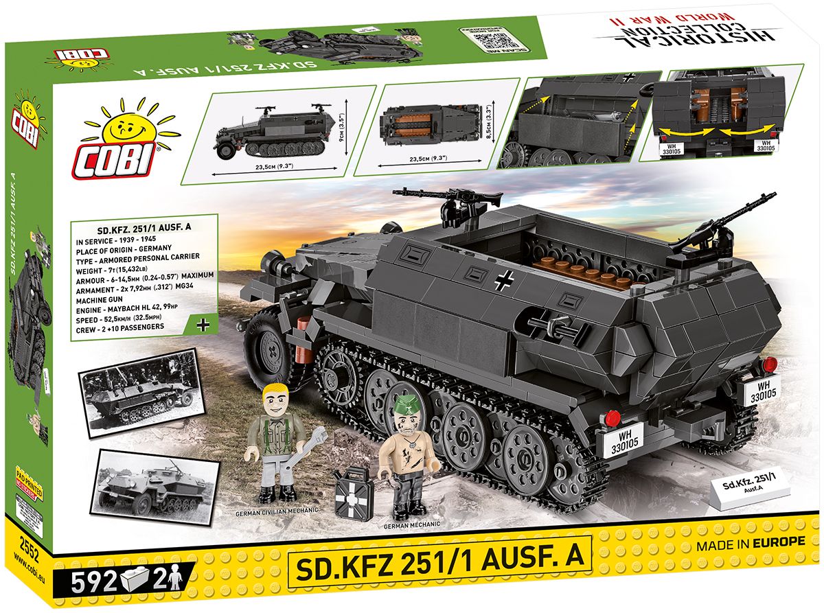 Cobi 2552 - Historical Collection - Sd.Kfz.251/1 Ausf. A