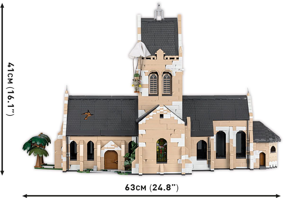 Cobi 2299 - Historical Collection - Sainte-Mère-Église Kirche