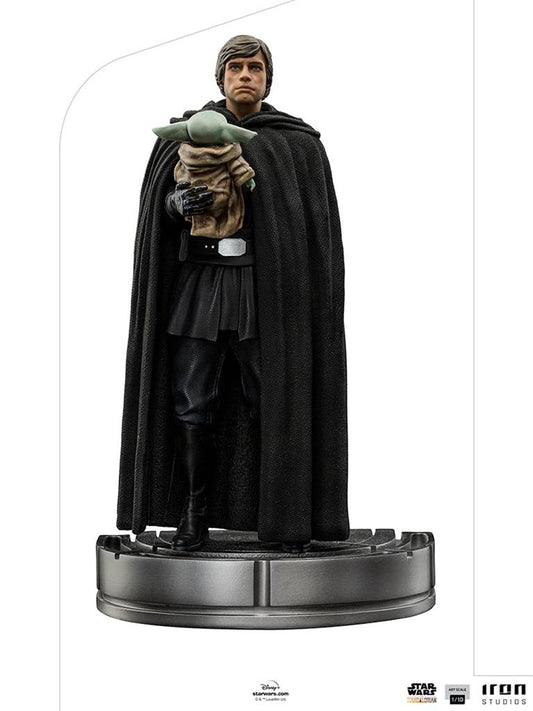 Statue Luke Skywalker and Grogu The Mandalorian Art Scale 1/10