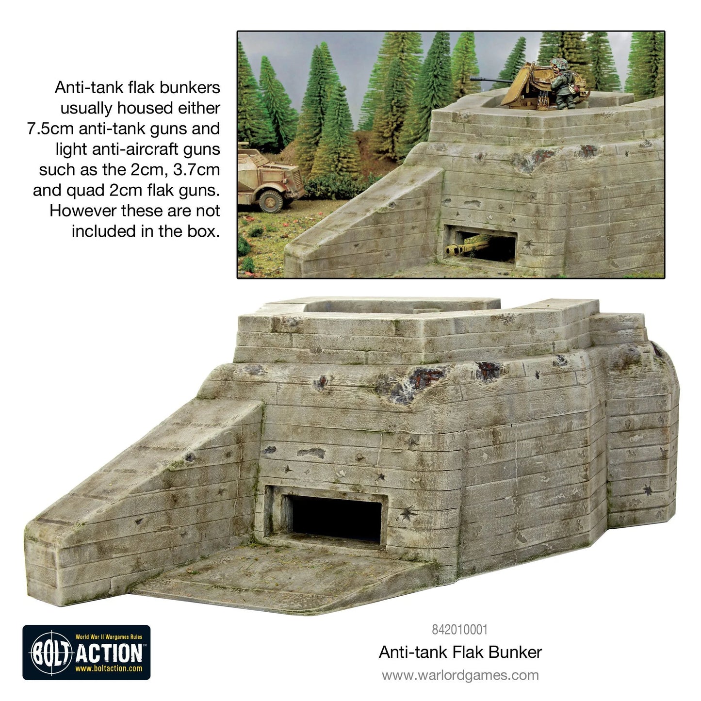 Bolt Action 2 Scenery Flak Bunker - EN - 842010001