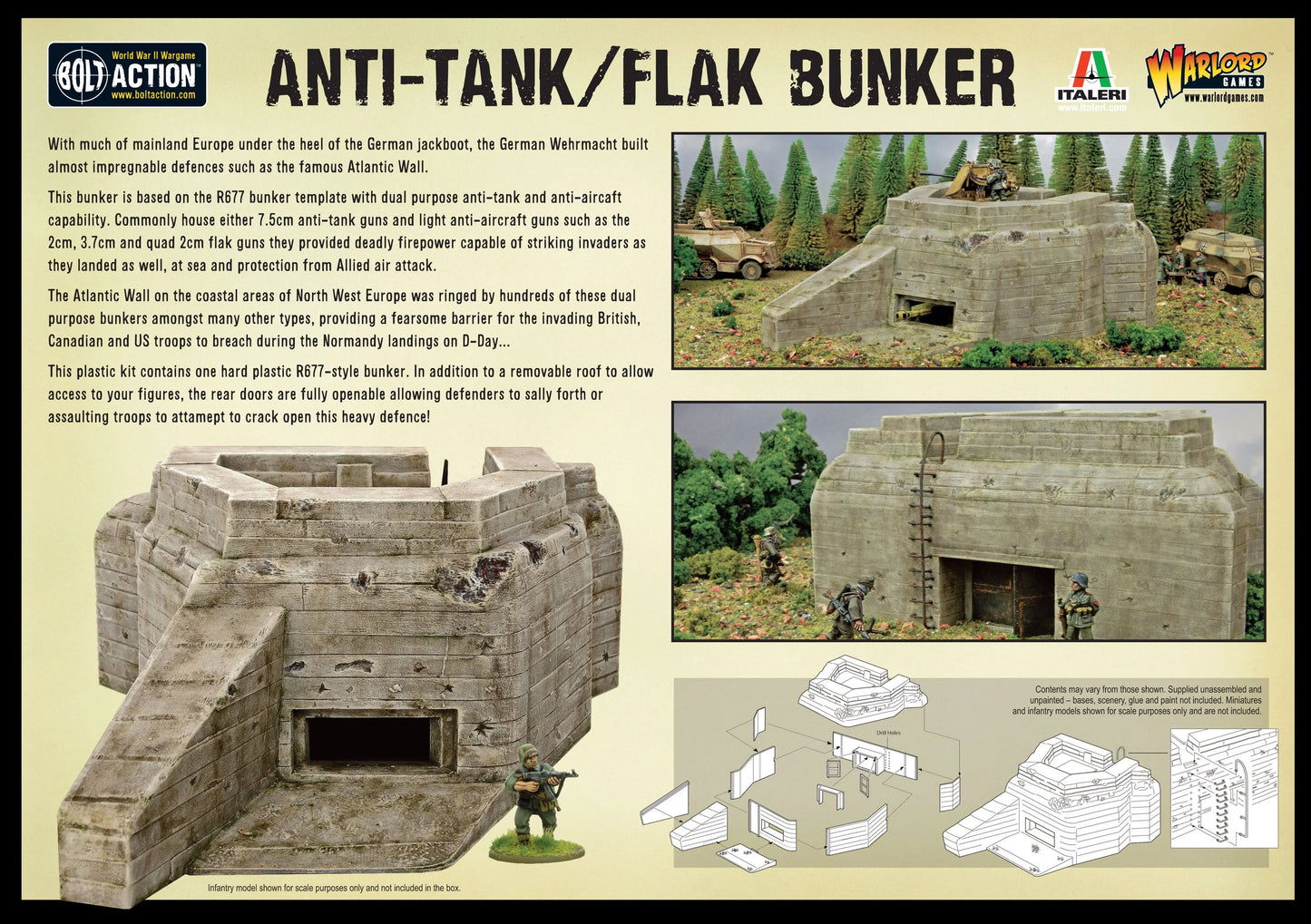 Bolt Action 2 Scenery Flak Bunker - EN - 842010001