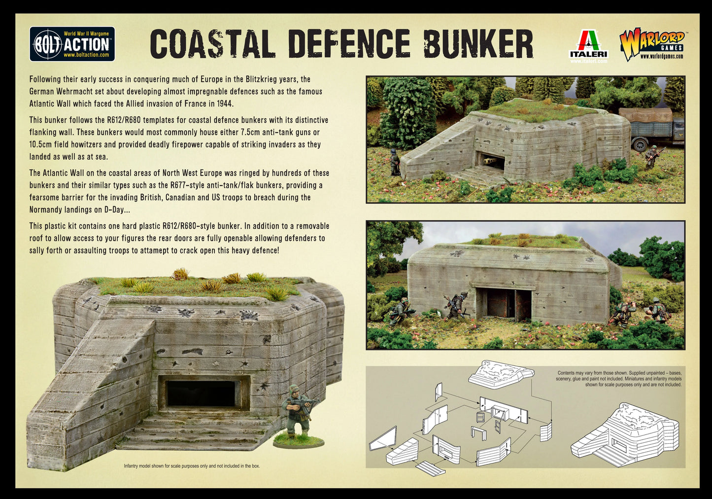 Bolt Action - Scenery Coastal Defence Bunker - 842010002