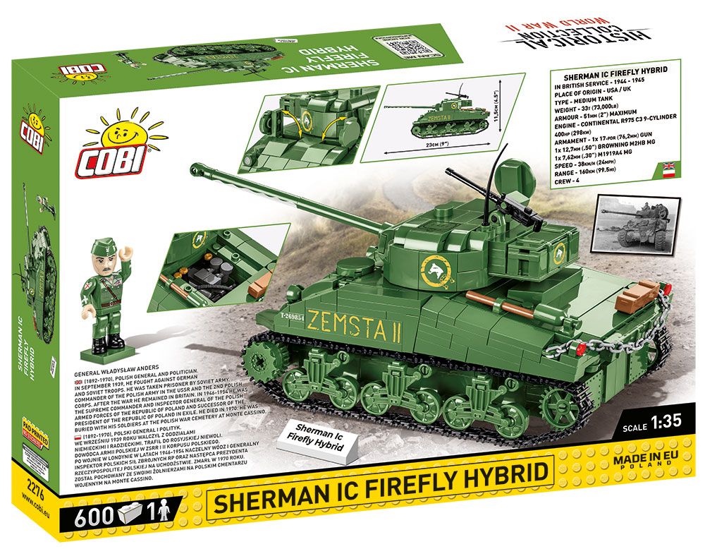 Cobi 2276 - Historical Collection - Sherman IC Firefly Hybrid