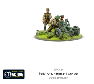 Bolt Action Soviet 45mm Anti-Tank Gun - EN - WGB-RI-28