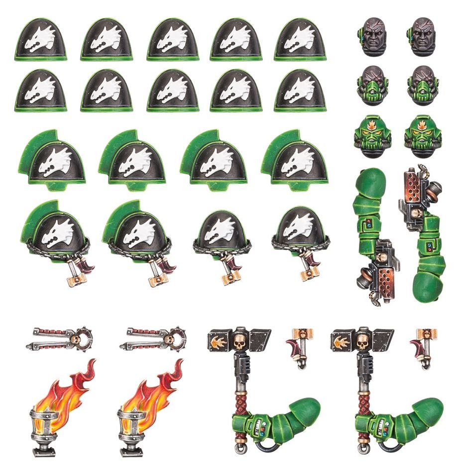 Warhammer 40.000 - Salamanders - Upgrades und Abziehbilderbögen: Salamanders Primaris