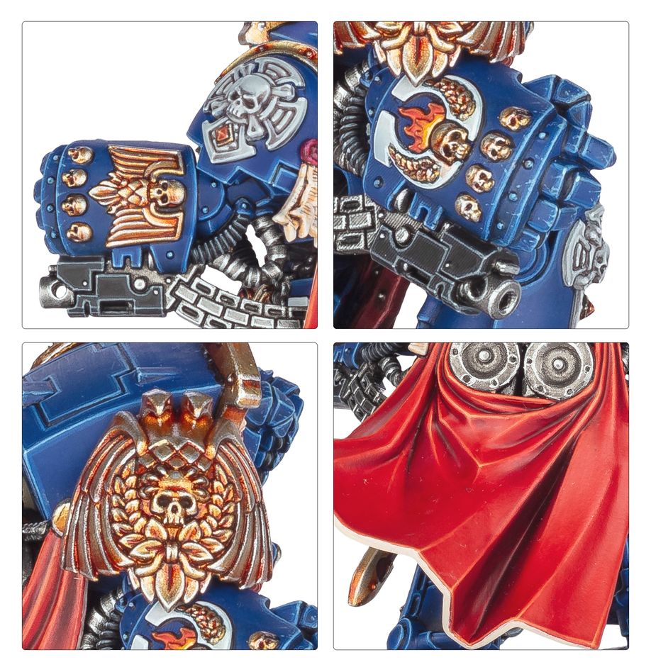 Warhammer 40.000 - Space Marines - Ultramarines: Marneus Calgar in Armour of Antilochus (55-74)